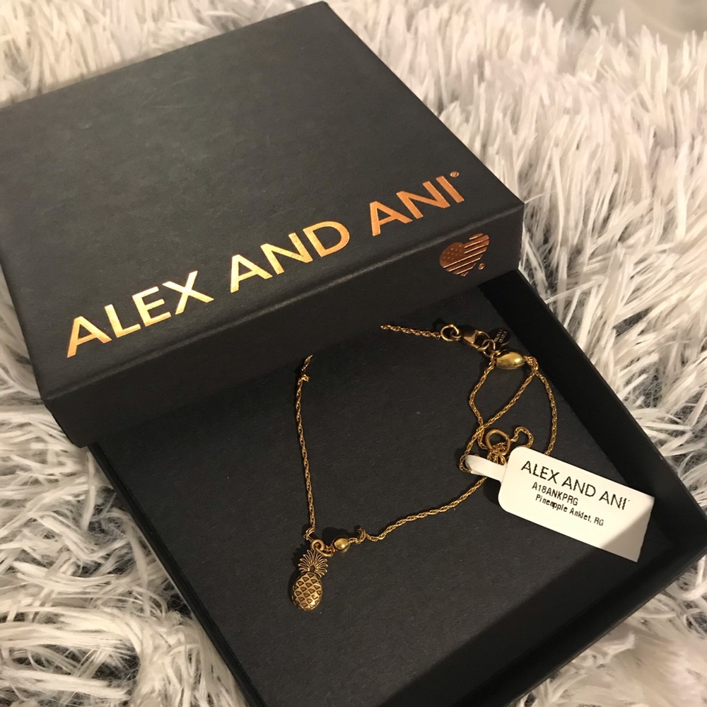 Alex and Ani Pineapple Anklet